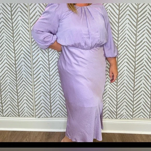 Skies Are Blue Vibrant Blue Midi Dress - Picture 8 of 8